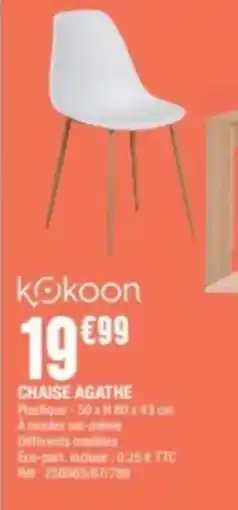 La Foir'Fouille CHAISE AGATHE offre
