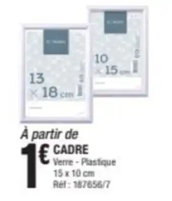 La Foir'Fouille CADRE offre