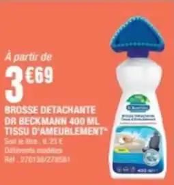 La Foir'Fouille BROSSE DETACHANTE DR BECKMANN 400 ML TISSU D'AMEUBLEMENT offre