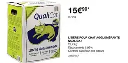 Costco LITIÈRE POUR CHAT AGGLOMÉRANTE QUALICAT offre