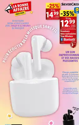 Lidl Écouteurs intra-auriculaires True Wireless offre
