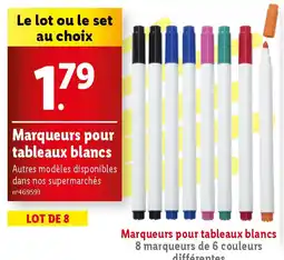 Lidl Marqueurs pour tableaux blancs offre