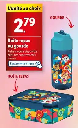 Boîte repas ou gourde