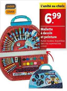 Lidl Mallette à dessin et peinture offre