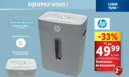 Lidl Destructeur de documents offre