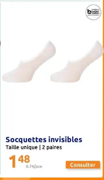 Action Socquettes invisibles offre