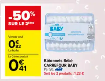 Carrefour Market Bâtonnets Bébé Carrefour Baby offre