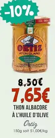 Naturalia Thon albacore a l'huile d'olive offre