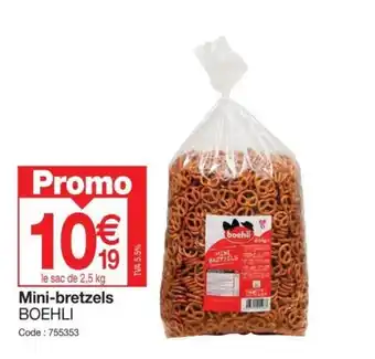 Promocash Mini-bretzels BOEHLI offre