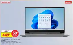 Intermarché Lenovo - pc portable t10-office 365 offre