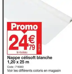 Promocash Nappe célisoft blanche offre