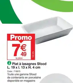 â Plat Ă lasagnes Sfood