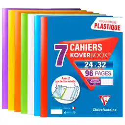 Carrefour CLAIREFONTAINE Lot de 7 cahiers Koverbook offre