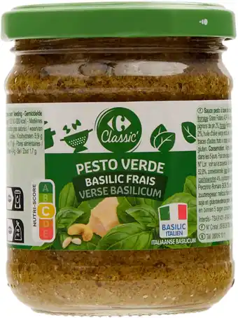 Carrefour CARREFOUR CLASSIC' Sauce Pesto offre