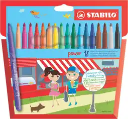 Carrefour STABILO 18 feutres de coloriage Power offre