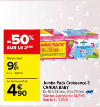 Carrefour Market Jumbo Pack Croissance 3 offre
