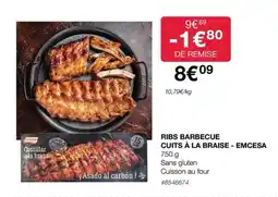 Costco RIBS BARBECUE CUITS À LA BRAISE - EMCESA offre