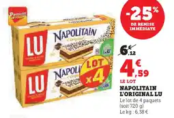 Super U NAPOLITAIN L'ORIGINAL LU offre