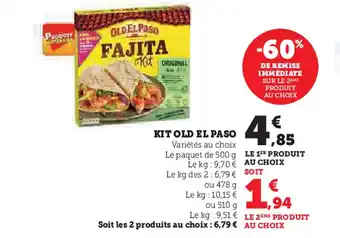 Super U KIT OLD EL PASO offre