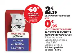 Super U SACHETS FRAICHEUR MON PETIT GOURMET offre