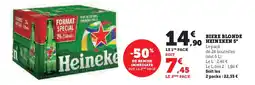Super U BIERE BLONDE HEINEKEN 5° offre