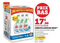 Super U LESSIVE LIQUIDE SKIP(A) offre