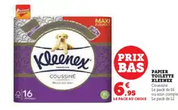 Super U PAPIER TOILETTE KLEENEX offre