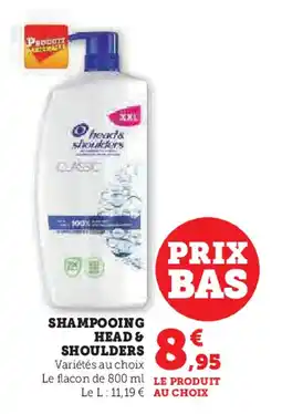 Super U SHAMPOOING ᎻᎬᎪᎠ Ꮥ SHOULDERS offre