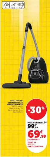 Super U ASPIRATEUR SAC COMPACT POWER offre