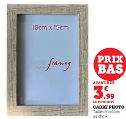 Super U CADRE PHOTO offre