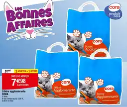 Cora x Carrefour Litière agglomérante CORA offre