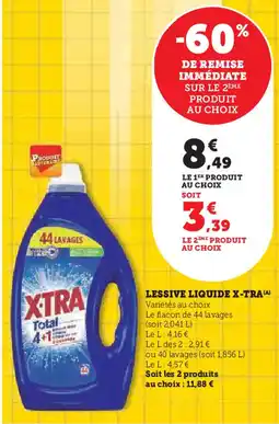 Hyper U LESSIVE LIQUIDE X-TRA (A) offre