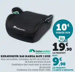 Hyper U REHAUSSEUR BAS MANGA SAFE I SIZE offre