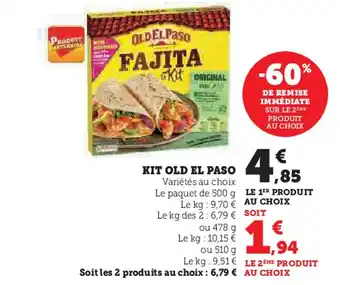 Hyper U KIT OLD EL PASO offre