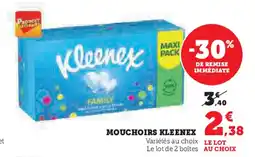 Hyper U MOUCHOIRS KLEENEX offre