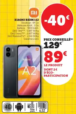 Hyper U XIAOMI REDMI A2 offre
