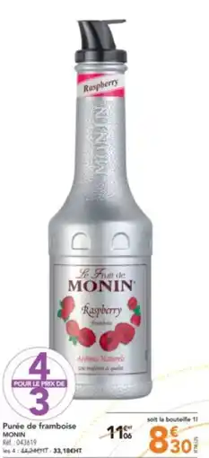 METRO Purée de framboise MONIN offre