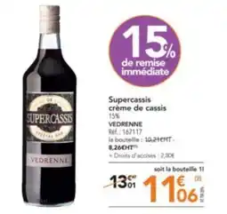 METRO Supercassis crème de cassis offre