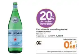 METRO Eau minérale naturelle gazeuse SAN PELLEGRINO offre