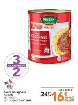 METRO Sauce bolognaise PANZANI offre