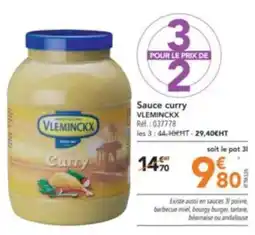 METRO Sauce curry VLEMINCKX offre