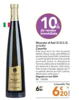METRO Moscato d'Asti D.O.C.G ACQUESI offre