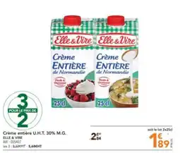 METRO Crème entière U.H.T. 30% M.G. offre