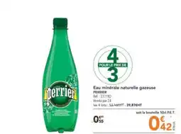 METRO Eau minérale naturelle gazeuse PERRIER offre