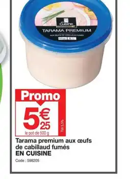 Promocash Tarama premium aux œufs de cabillaud fumés offre