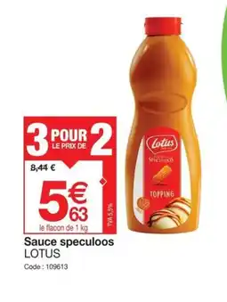 Sauce speculoos LOTUS