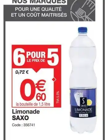 Promocash Limonade SAXO offre