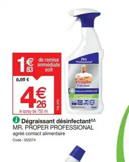 Promocash Dégraissant désinfectant MR. PROPER PROFESSIONAL offre