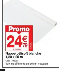 Promocash Nappe célisoft blanche offre