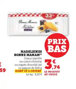 U Express MADELEINES BONNE MAMAM offre